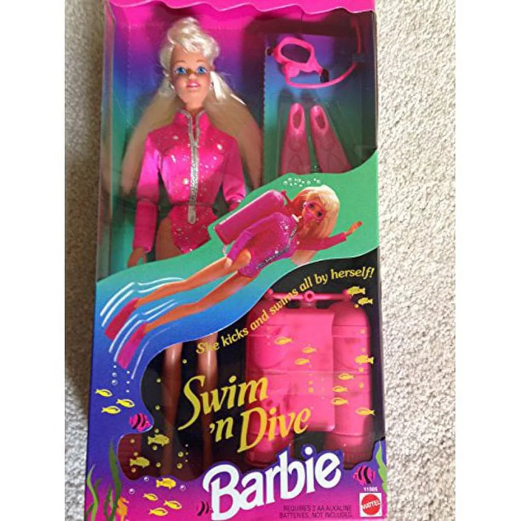 1993 Barbie 11505 Doll 'n Mattel Dive Swim