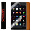 Skin Z3 Compact Skinomi Screen & Tablet Protector Xperia Wood Light for