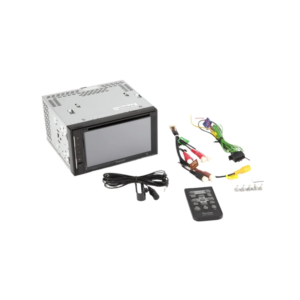 Multimedia Dash Kit Double 2001-2005 Car Mounting Pioneer Installation Pontiac AM DVD Touchscreen, / - Stereo with Bundle and Bluetooth Backup Grand Din for KIT2416 Camera, Kit