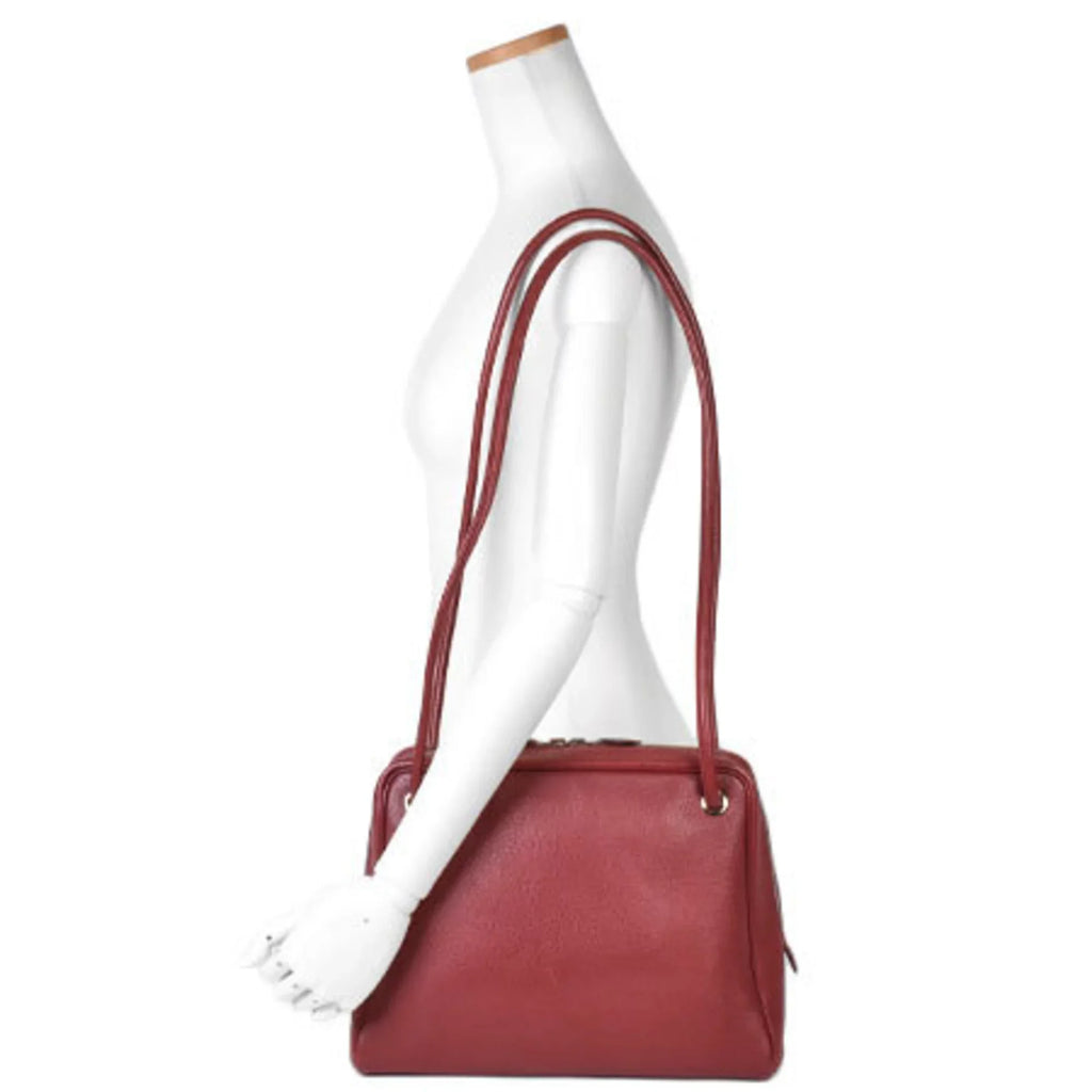 stamp (Good) Hermes Rouge □D Ash GM HERMES Togo Pre-Owned bag shoulder Tintin