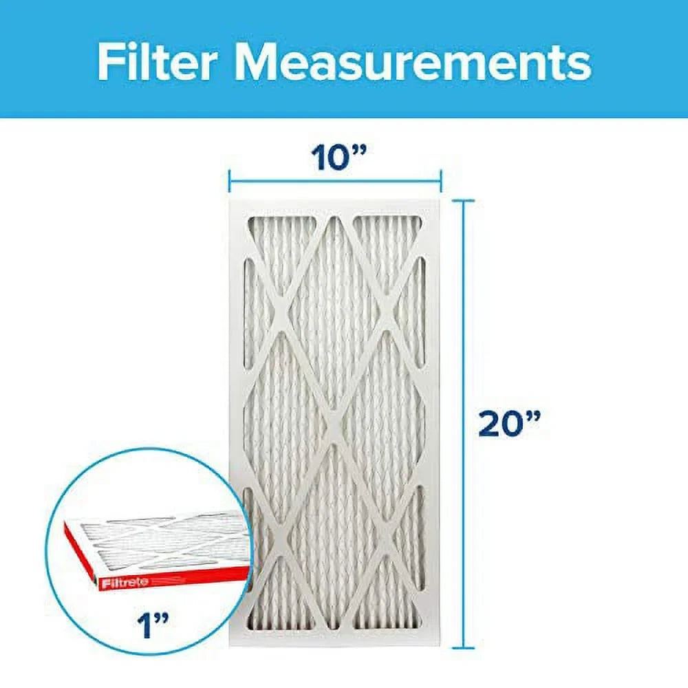 MPR Filter, Furnace x Filtrete 19.81 0.81) Allergen Air 1000, 6-Pack (exact Defense, AC 10x20x1, x 9.81 dimensions Micro