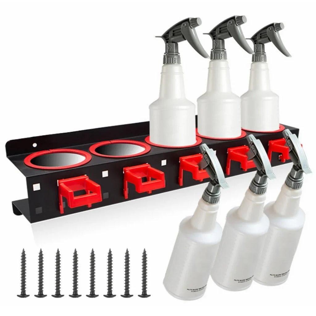 Hooks, with Mount & Squeeze Accessories 5 2Pcs Wall Car Cleaning Shop Racks, Holders, 5 Spray Hangers, Holes Tools Organizers Auto Bottle Bottle Beauty Storage Detailing