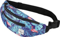Festival Cycling Silver Bag - Women for Festival Rave - Gold Pack Waist Holographic Men Running Vibe Many for Fanny Gear Prints Hiking Cute Black