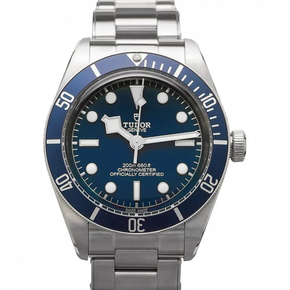 79030B-0001 Men's Watch Tudor Steel BAY Blue Automatic Dial BLACK Stainless