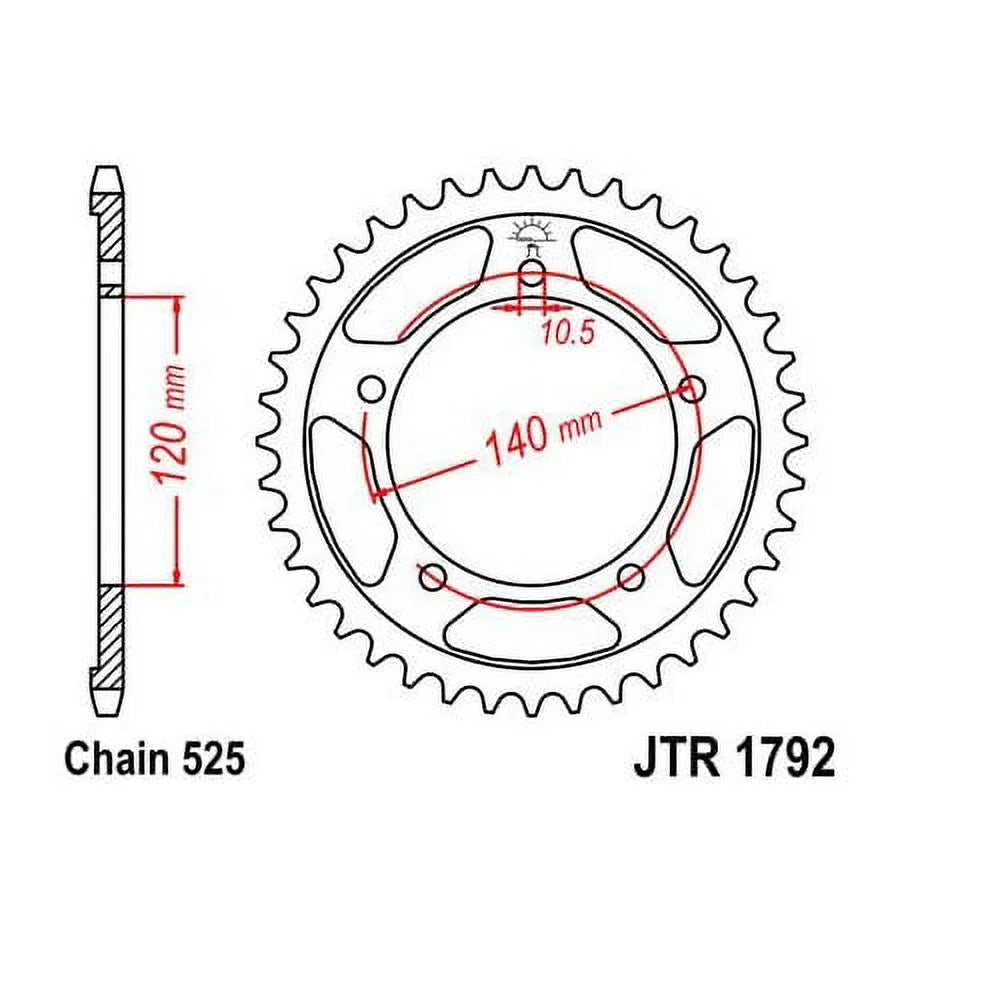 JT for SUZUKI Street Front & Rear Kit Sprocket GSX-R600 2006-2010