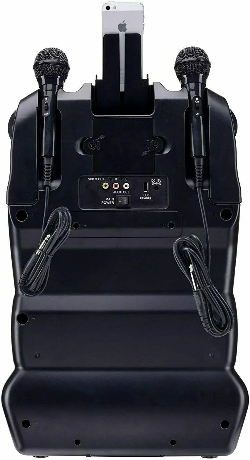 CDG/MP3G Karaoke Karaoke Rechargeable 2 Portable Mics w/ USA Player 300W