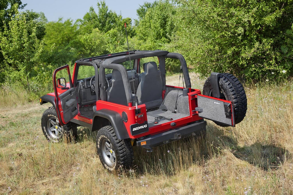 / / by Center 3Pc Jeep BedRug Wrangler Floorr Compatible TJ Jeep TJ, Kit 1997-2005 Wrangler select: 2006 (w/o Front Console)-Heat Shields with X RealTruck