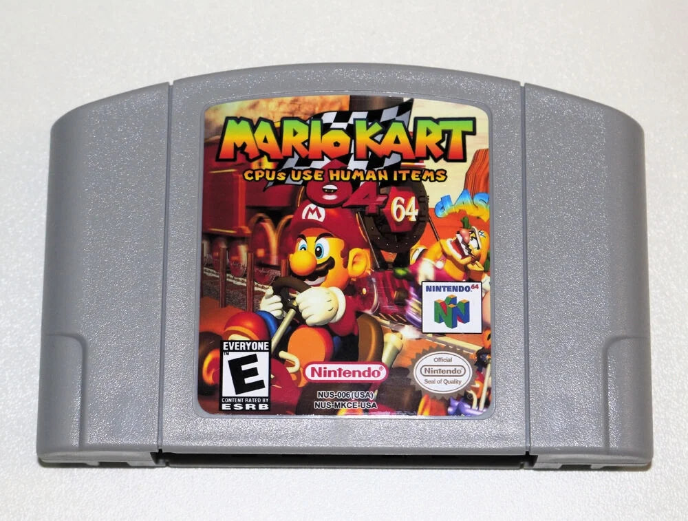 case usable Kart item including NTSC-U/C N64 for human Mario CPU game