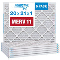 11 Filter, AC Pleated Furnace Aerostar Air Pack Filter, 20x21x1 6 Air MERV