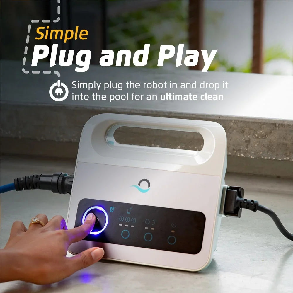 Cleaner for Scrubbing in Climbing Robotic Wall Ideal Powerful Pool up Dolphin Vacuum Waterline — Proteus All Types DX4 Capability 50 Pool Length FT — to —
