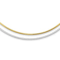 Gold Reversible 2mm 14k Auriga Necklace 18inch Omega for Two-tone Women