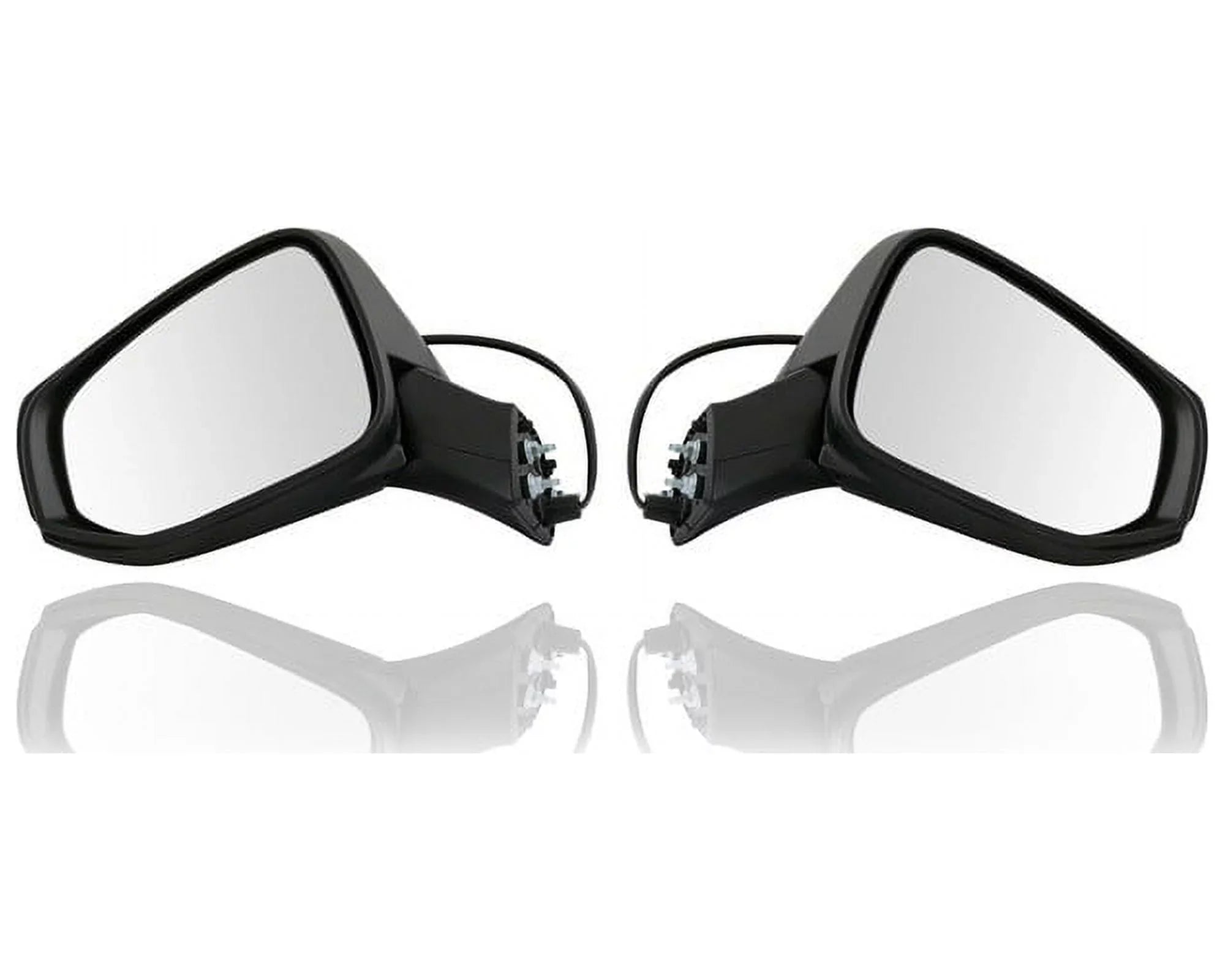 Door '19-21 Spot - - Mirror Pair LE/North Puddle 879100R261, Camera - & Built - Without Blind Signal Lamp & for Textured RAV4/Hybrid Set American & Compatible/Replacement Toyota 879400R261 Non-Heated,