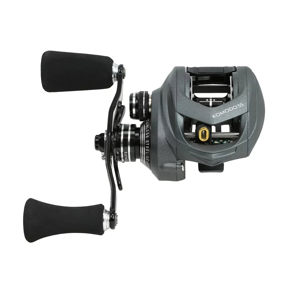200-dimension Lowprofile Okuma Fishing Baitcast 7.3:1 Left Handed Reel SS Komodo Ratio