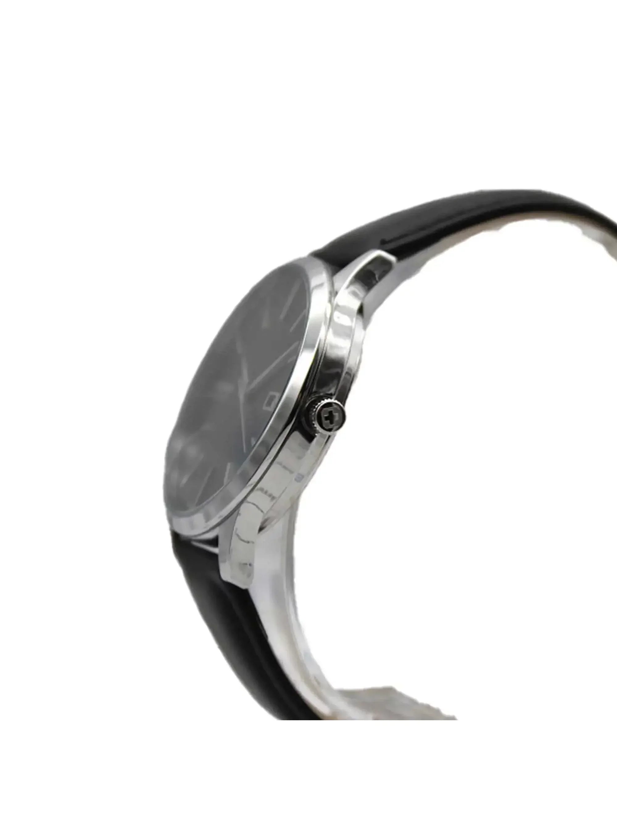 Dial Steel 16-4075.04.007 Watch Mens Hanowa Pure Stainless Quartz Black