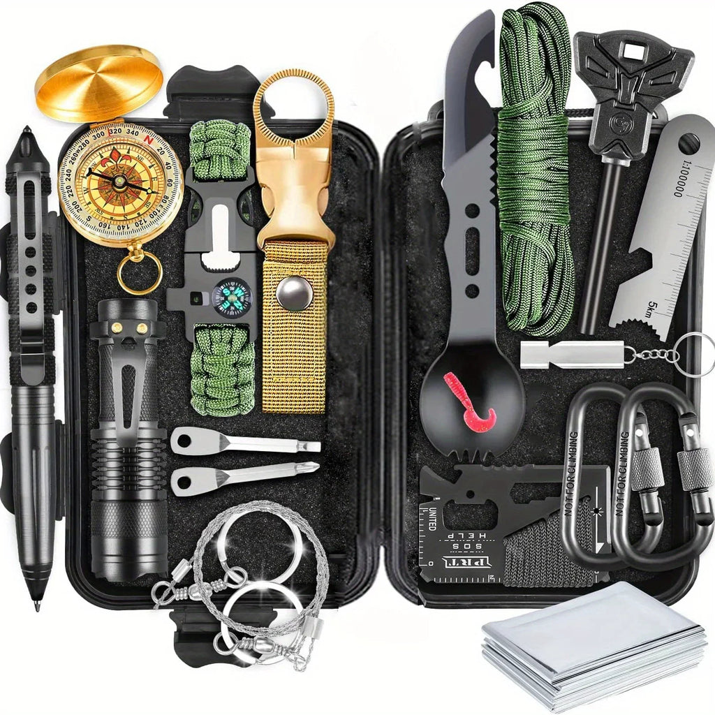 Fishing Equipment Gift, Birthday exterior Dad For Kits, 1 Husband Men Gift In Hunting Father's Survival 20 Camping, Survival For Emergency