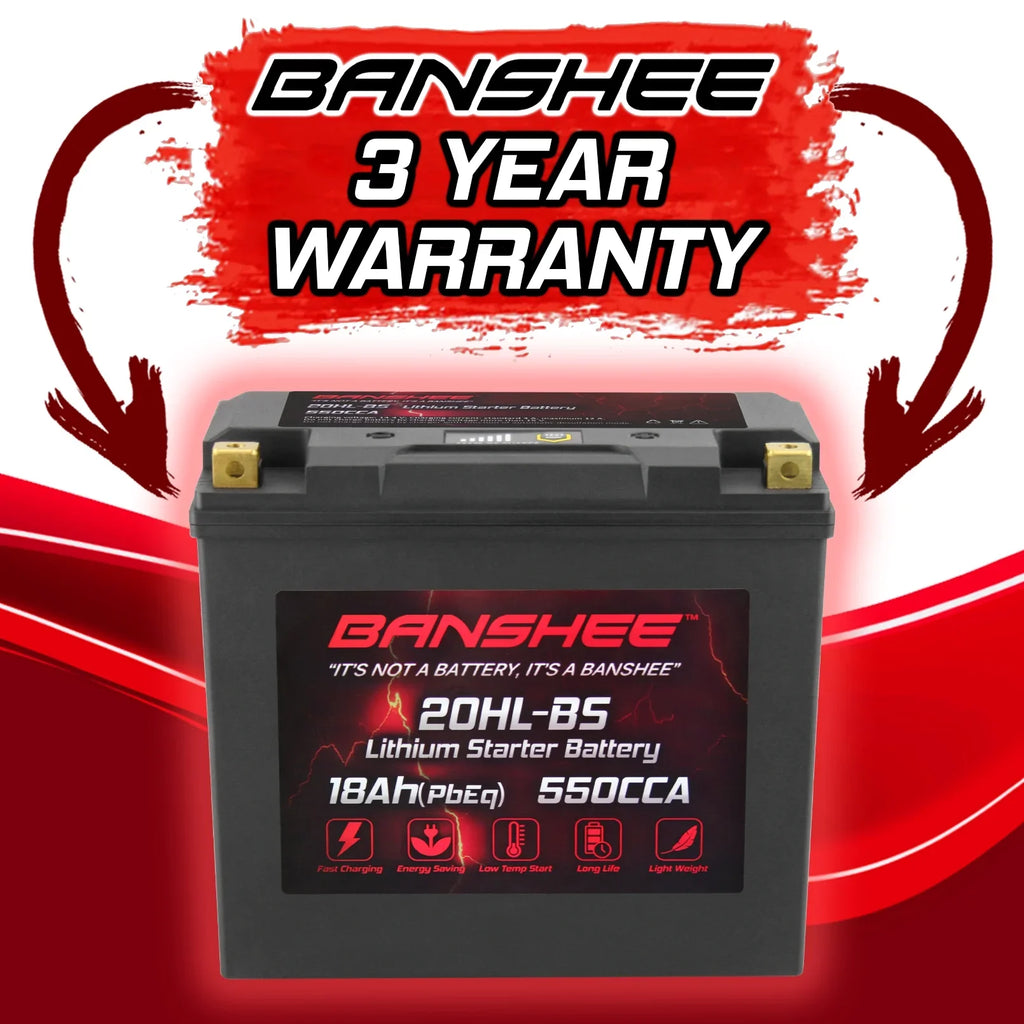 Horse Iron Compatible Ranger with American Battery 2002 Motorsports 2001 LiFePO4 Banshee to YTX20L-BS