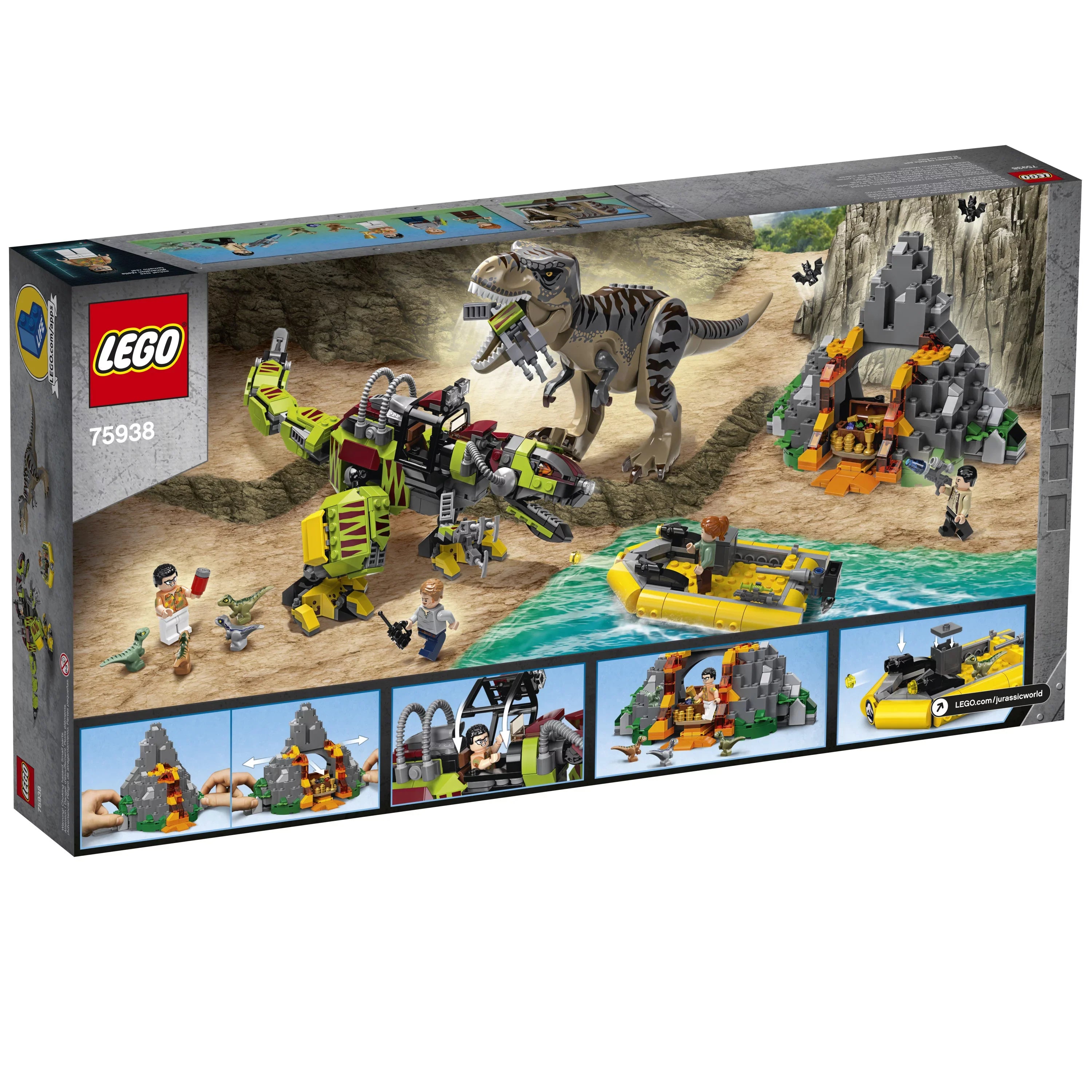 Building Dino-Mech Pieces) Jurassic World vs LEGO Toy (716 rex Dinosaur Battle 75938 T.