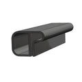 Rail Rub 1-1/4"H Marine 1-3/4"W Black X Taco Rail, 6"L Canoe 16' Insert, V21-9140BKA166 X