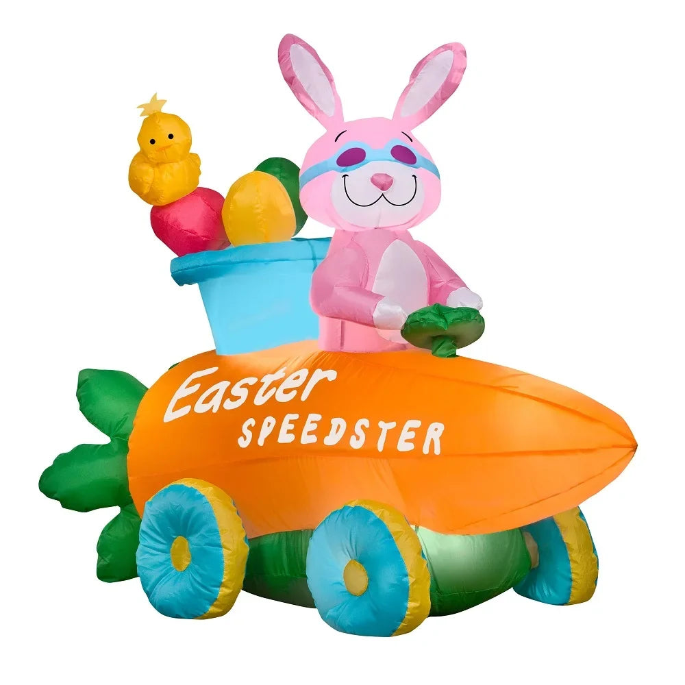 a Carrot Inches Decoration, Self Plug In, Bunny Company 54 in Inflating, Tree Easter Inflatable Collection, Roadster National