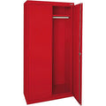 46"W x 72"H, with Adjustable Cabinet x 24"D Shelf, Red Elite Wardrobe Series