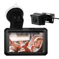 Car 1080P - Night Wide IPS Camera Baby and Pets Adjustable Kids, Angle Vision, 4.3’’ Screen, Infants, with Monitor for View Baby Mirror