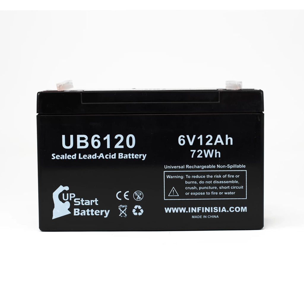 3x Pack Lead F1 UB6120 Tripp-Lite Acid - Replacement F2 Battery - - Battery Includes 12000mAh, F1 to (6V, 6 SLA) Adapters 850 12Ah, Sealed Universal AGM, Terminal Compatible Terminal,