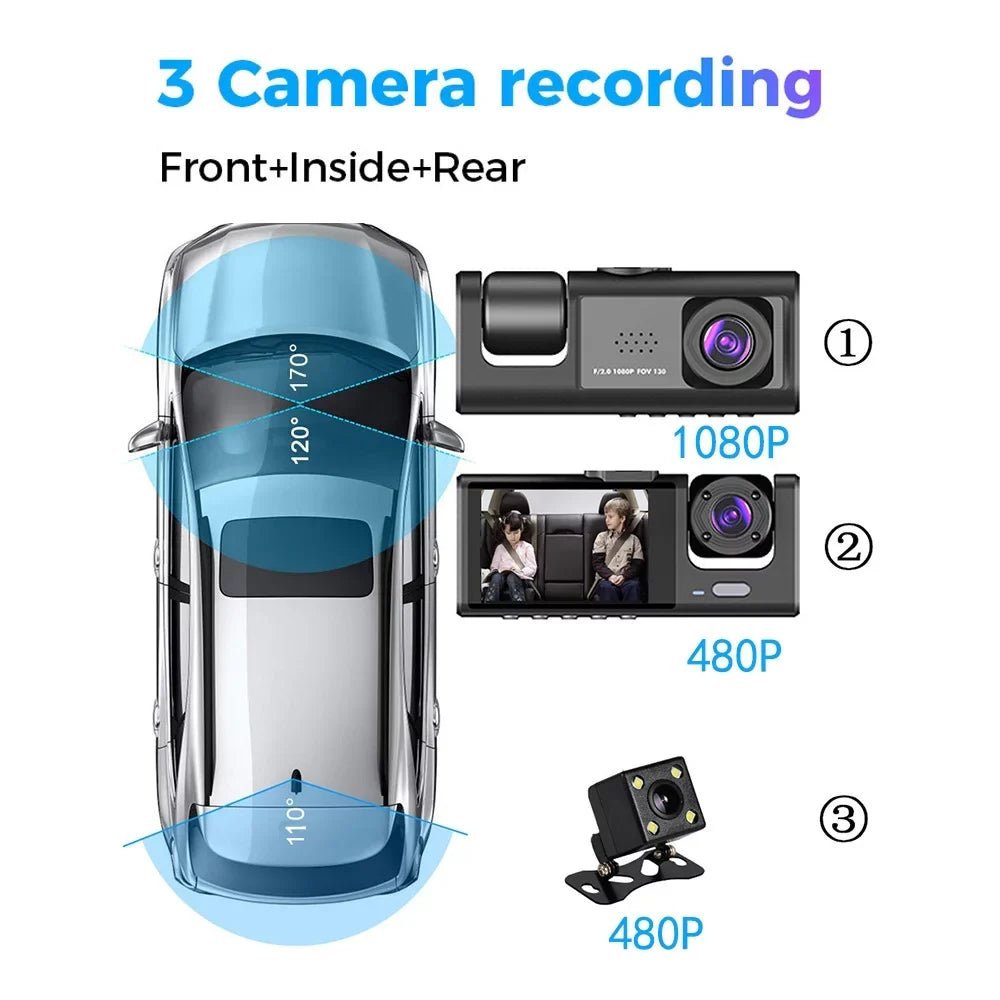 And Car 10800p Camera Wide Cameras Rear Dash 3 GoolRC Mirror Rearview Video Car Rear Dashcam With Rearview Car Dash Mirror Rearview Wide Car Car Cam Cam Clear Clear Fhd Auto And Cam,Cam Wifi Car