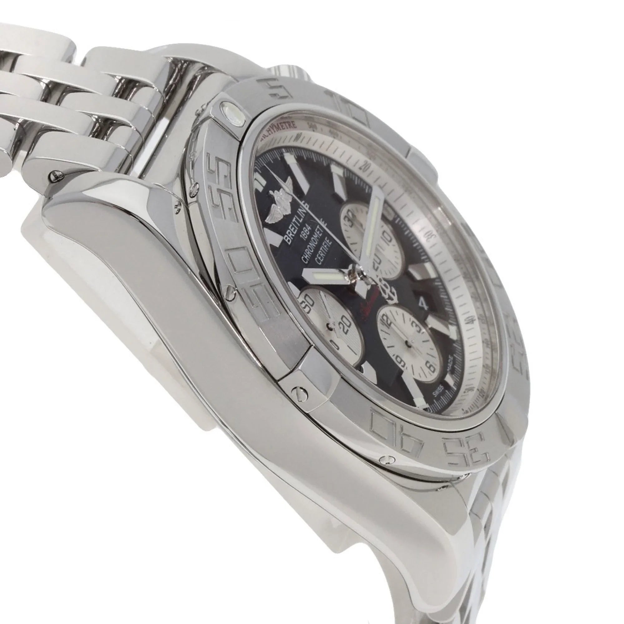 44 (Good) Steel/SS BREITLING Pre-Owned Breitling Watch AB0110 Men's Chronomat Stainless