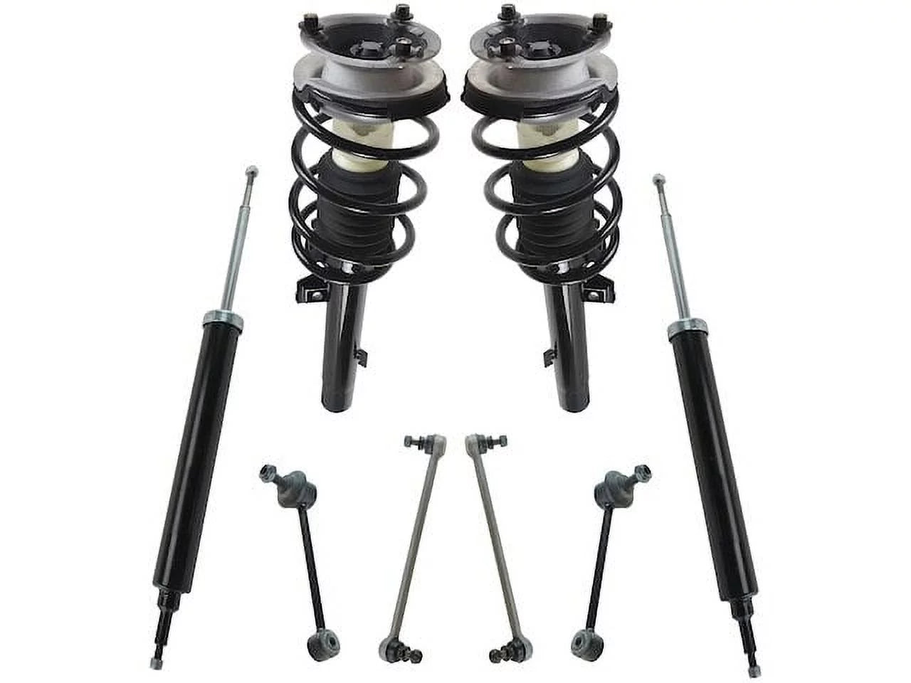 with Absorber Link - - 8 Front 2012 2010 Kit Bar Assembly Shock Coil Rear - 2008 2007 2013 Compatible Strut Sway Suspension Piece and 328i Spring 2011 2009 RWD