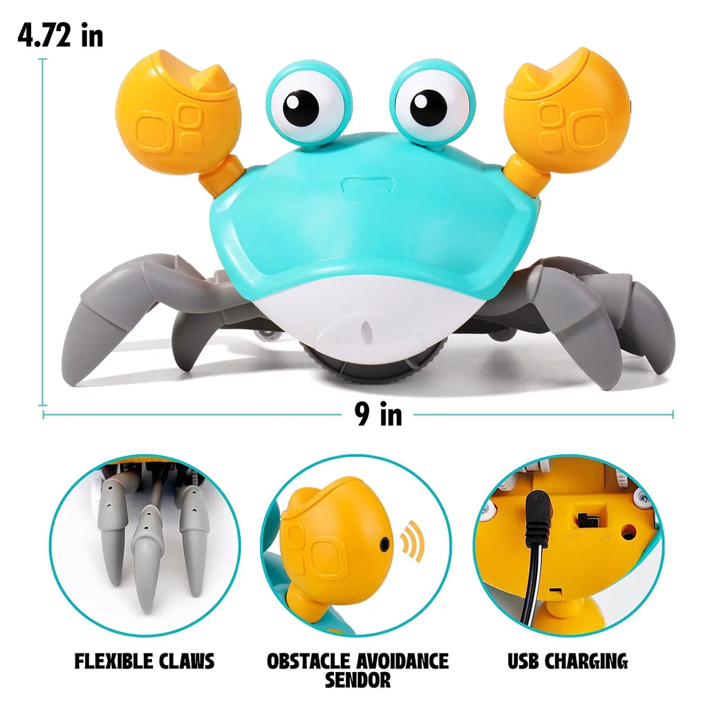 And Crab Cute For Crawling 6-12 Tummy Gift Little - Sensory Development Crawl And Years 0-6 Cognitive And Melitta Kids Toddlers Learning Months Time, Multiuse Favorite Kids