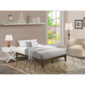 Denton Weathered East Wood Platform Full Furniture Bed West in Engineered Walnut