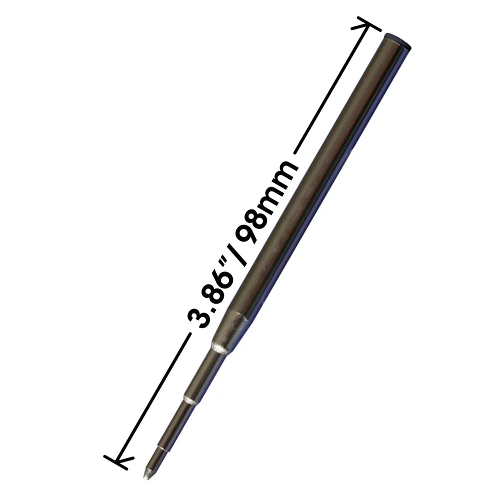 in Replacement 6 - Montblanc 3.875 for Pen / Refill mm + 6 98 Blue - Measures Jaymo - Black Ballpoint Long 128211/128214
