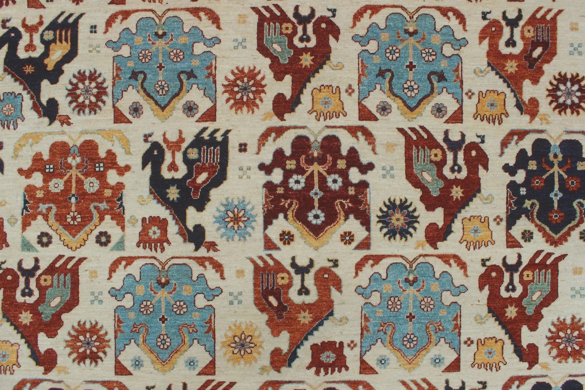 Aria x Rug, 8'8" Gormal Ivory/Blue 11'11"