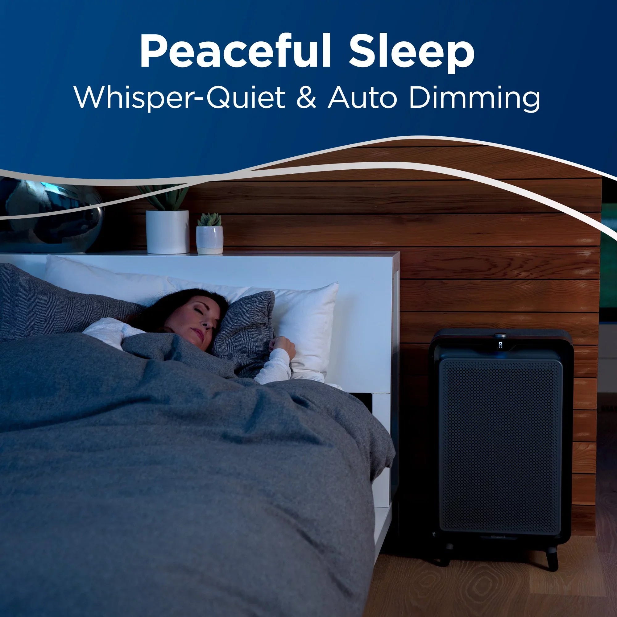 rooms air200 up sq. to Air ft., Purifier BISSELL 266 AeroFresh 3330W for