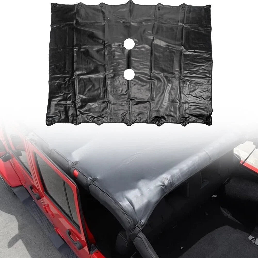 Premium Sunshade Top - Easy JLLOM Jeep Protection Leather 07-18 Install, Sun Wrangler JK JKU Maximum