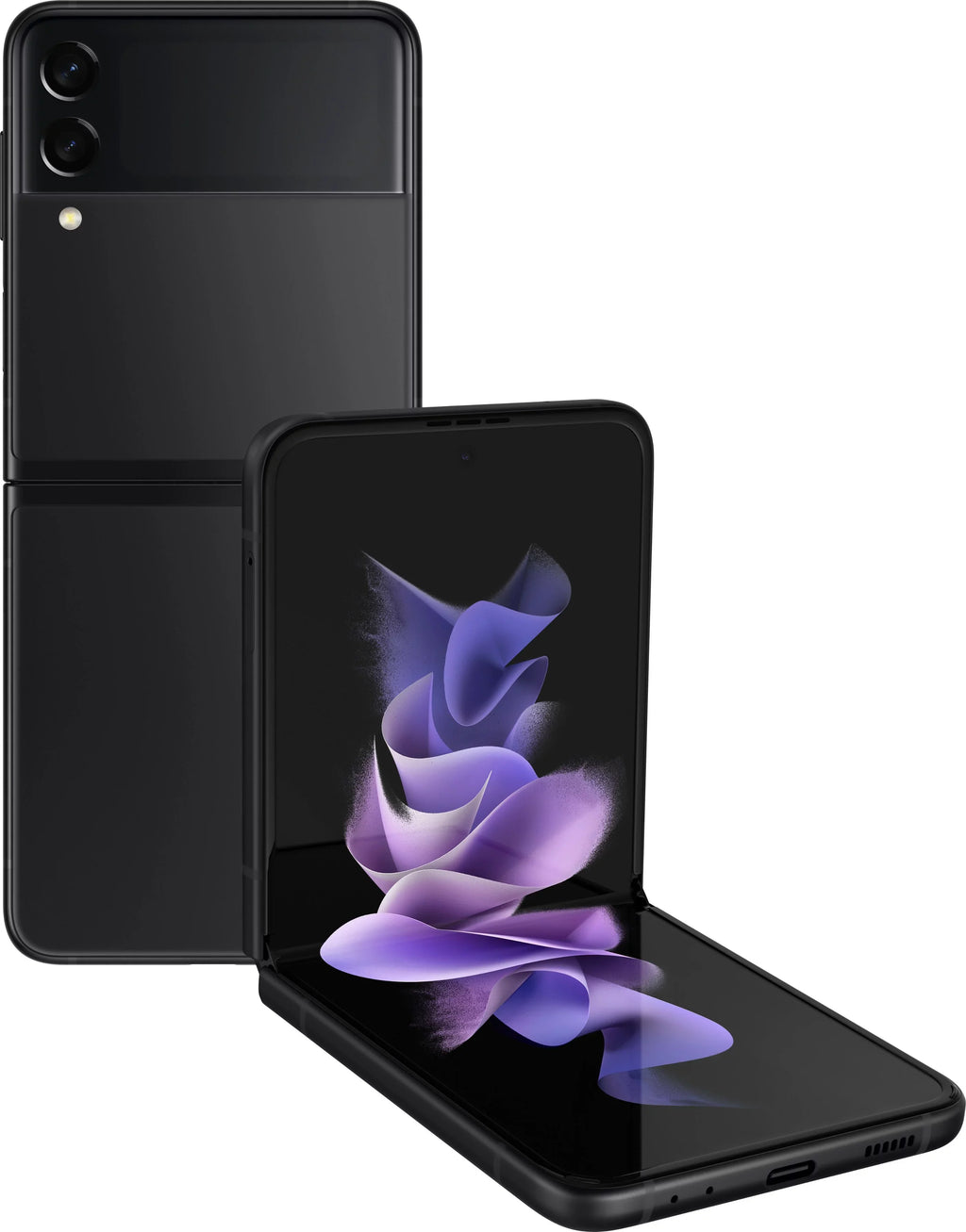 F711U Flip 3 Pre-Owned Smartphone (Refurbished: Galaxy Unlocked Black Good) 128GB Z 5G