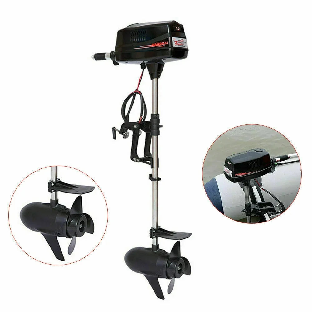 Outboard Brushless Wuzstar Electric w/Propel Engine Fishing Boat 10HP 2.2KW Motor 60V