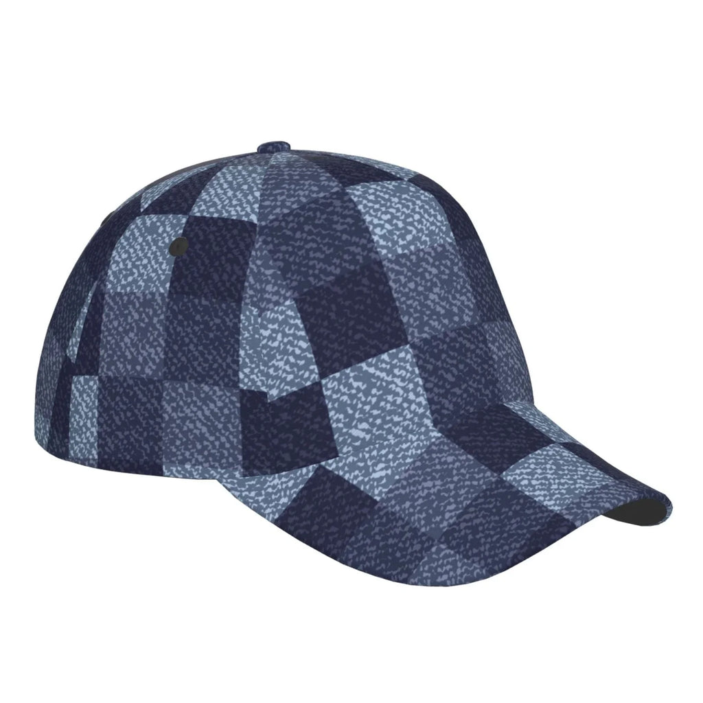 Blue Men Dad Women Cap Cotton Hat Gingham for Soft Check Haiem Headwear Buffalo design Adjustable Hats Unisex Baseball Fashion