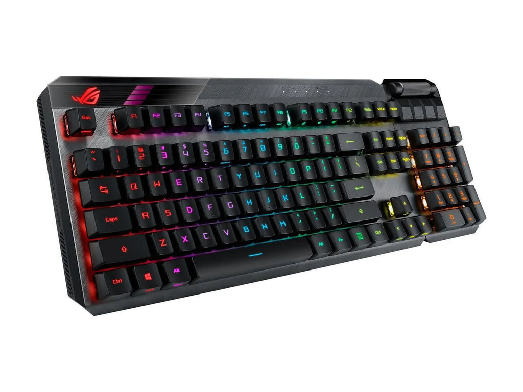 Modular ROG Switches, ROG II numpad detachable Blue & RX wrist Keyboard Wireless ASUS rest with Mechanical MA02 Gaming Claymore