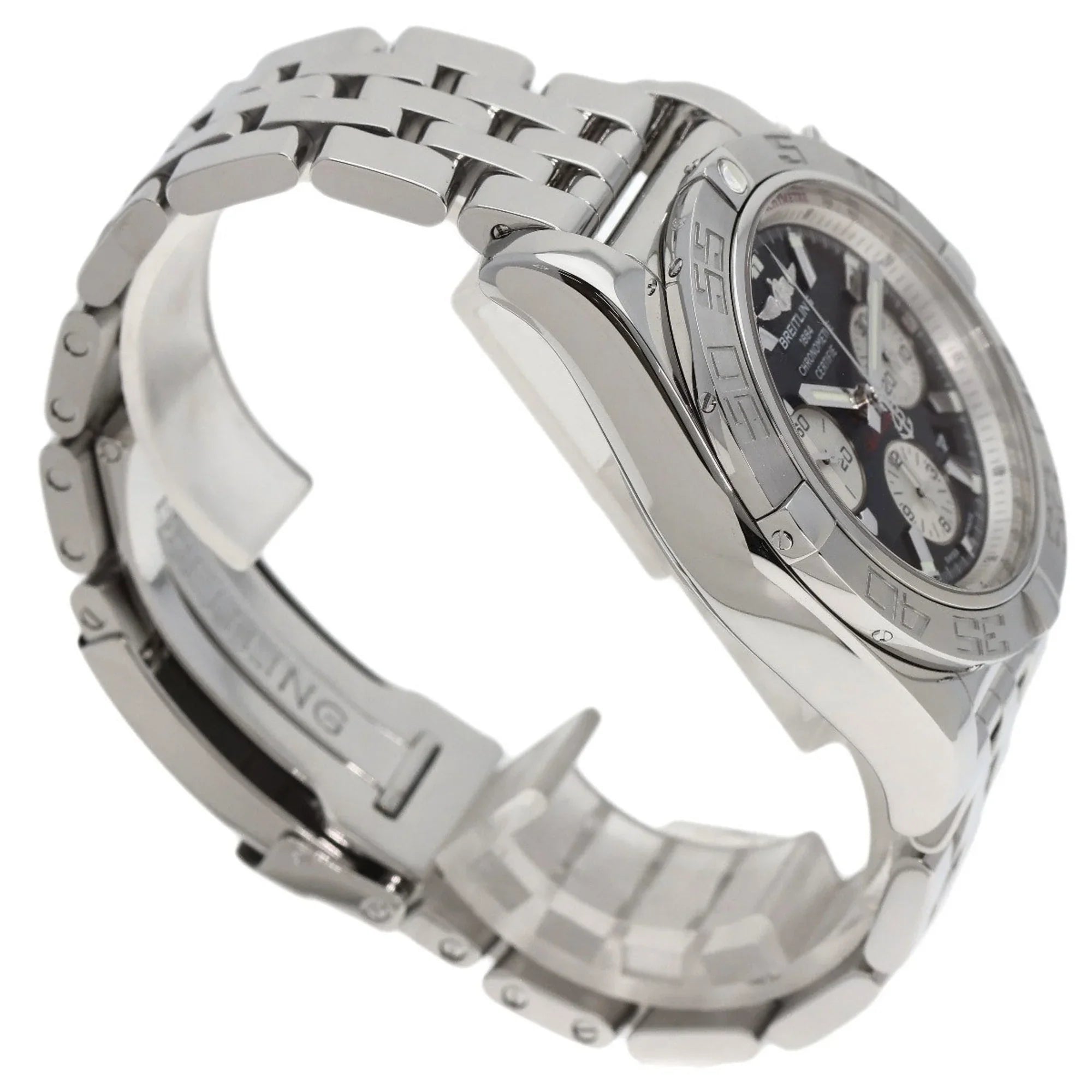 44 (Good) Steel/SS BREITLING Pre-Owned Breitling Watch AB0110 Men's Chronomat Stainless