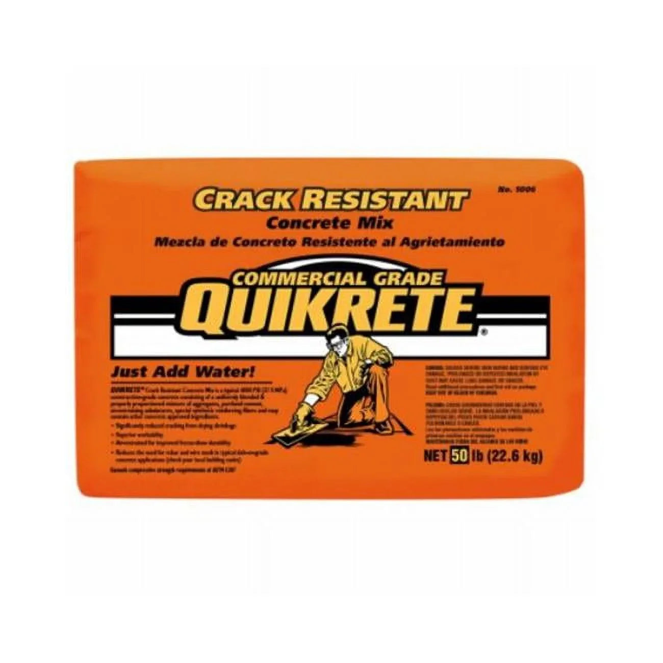 lbs Mix, Gray Crack Resistant Concrete 50