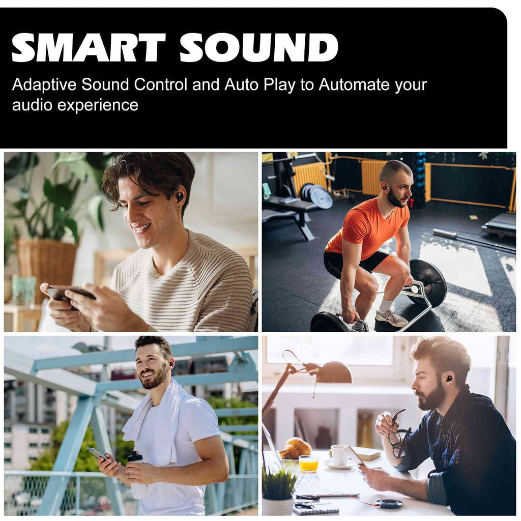 Boost + Resistance, S88 Bluetooth Black, Connect, Case, Dual Doogee Earbuds with Plus Bluetooth Compatible UrbanX IPX5 5.2 Charging True Wireless Balanced, liquid Connection, Bass
