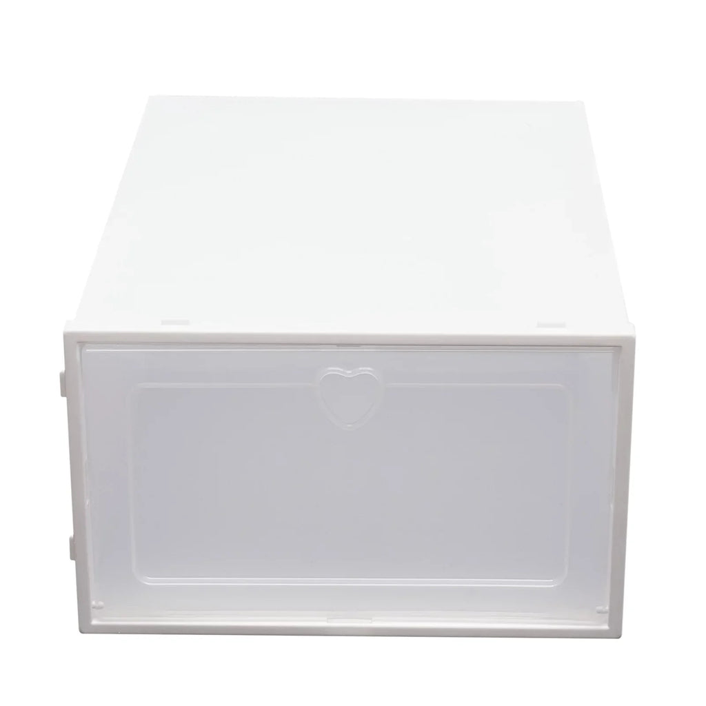 Boxes Storage Flip Plastic Organizer Shoe 20Pcs Case Drawer Clear Box Clamshell Stackable Container Shoe Foldable Loyalheartdy