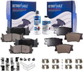 Pads Camry 08-18 - ES350, 2015 Replacement Ceramic ES300h, & 2009 Front for 2011 2014 2017 Rear Brake 2012 07-18 Detroit Brake 2008 2016 Avalon 07-17 2010 4 Pads Lexus Axle 2013 Toyota