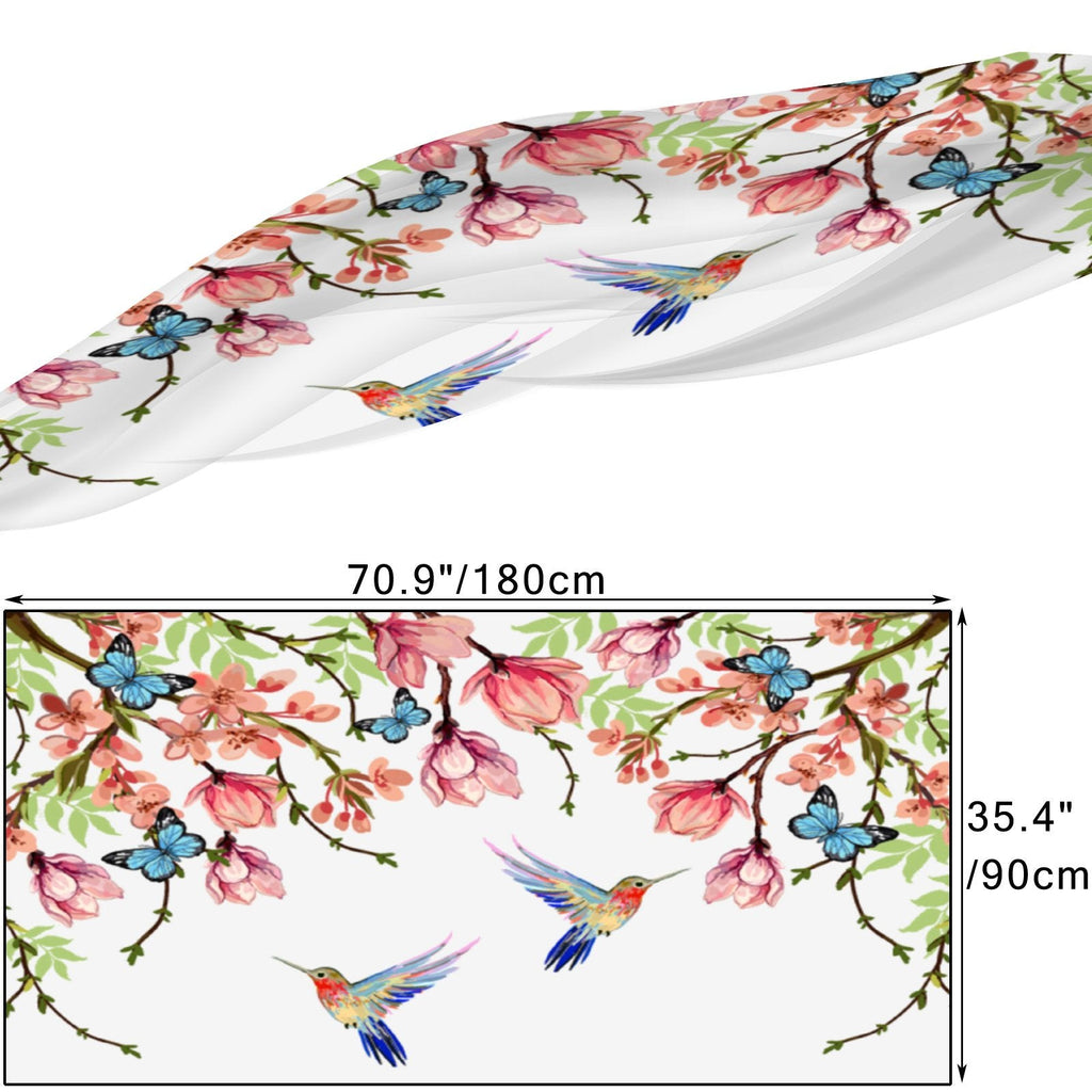 Hair Large Beautiful Gift FREEAMG Packed Silk Floral Oblong Scarf Wraps Women Neck Sunscreen Long for Shawls Headscarf Wraps