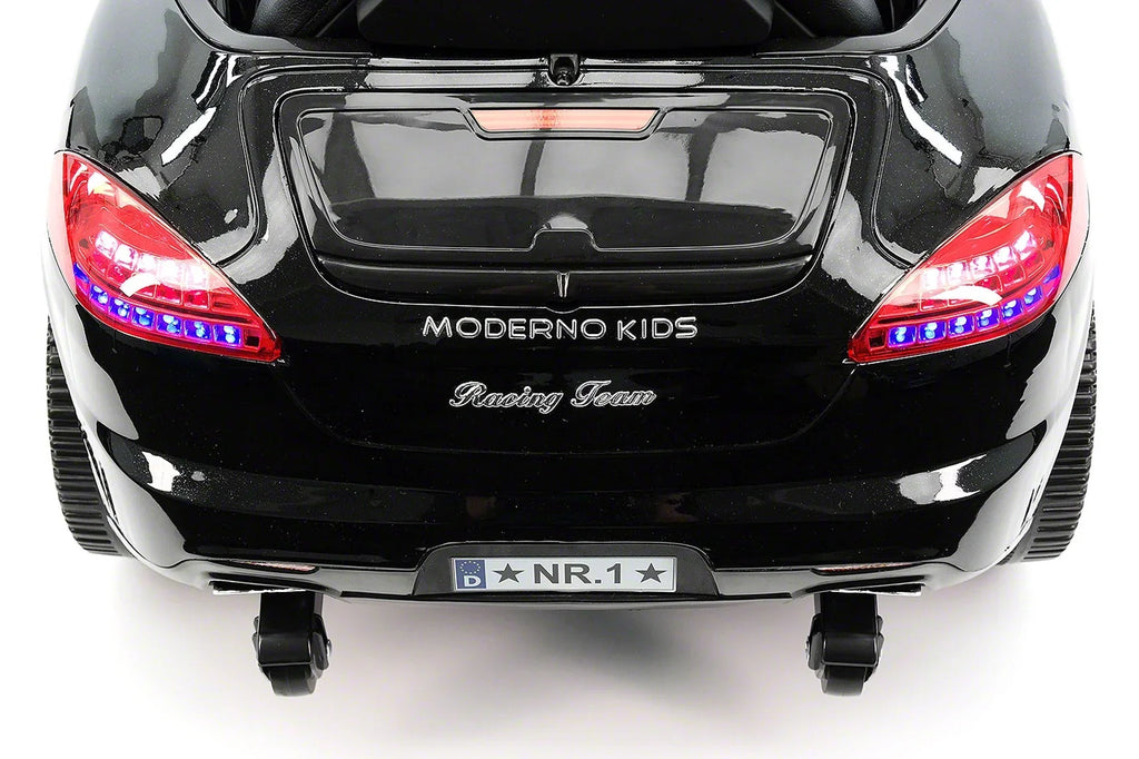 Electric Ride-On 12V Metallic Kids Car Kiddie with R/C Black Remote Parental Roadster |