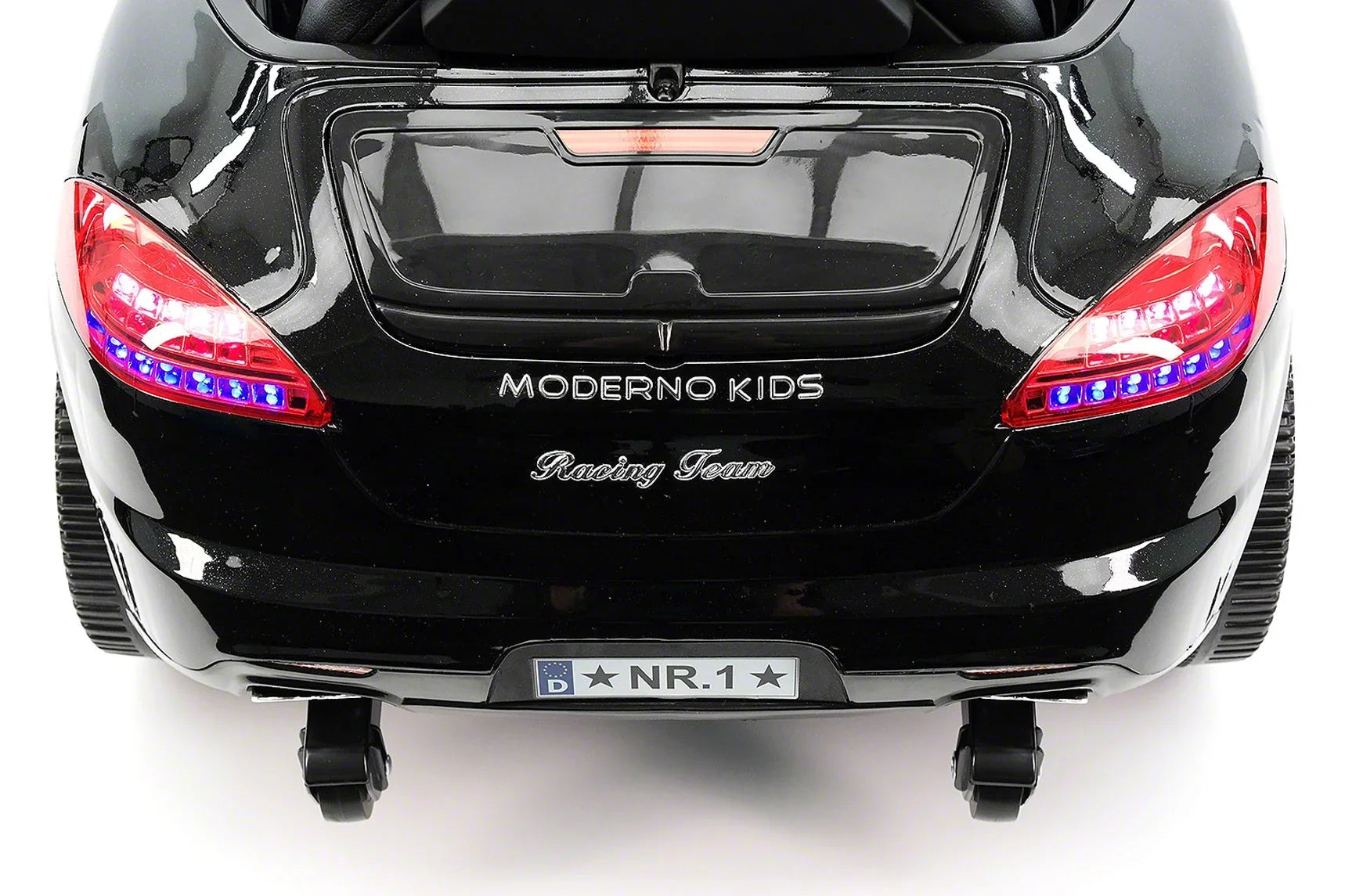 Electric Ride-On 12V Metallic Kids Car Kiddie with R/C Black Remote Parental Roadster |