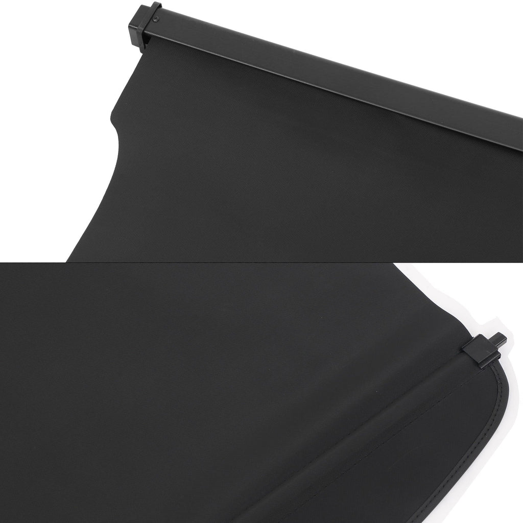 Ikon Black Tonneau 2020-2024 Luggage With on Retractable Added Security Motorsports Canvas Replacement Trunk Escape Bodykit Shade Rear Compatible Cover Cargo