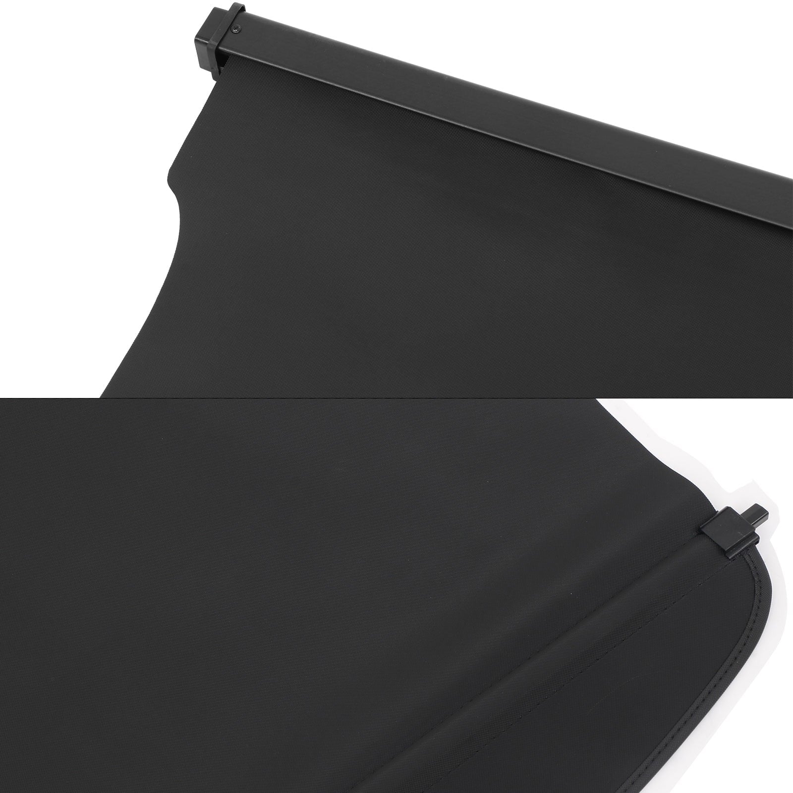 Ikon Black Tonneau 2020-2024 Luggage With on Retractable Added Security Motorsports Canvas Replacement Trunk Escape Bodykit Shade Rear Compatible Cover Cargo