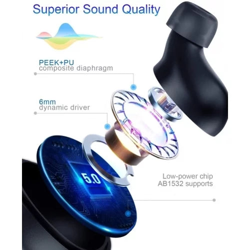 Hands-free Compatible True Charging Earphones Max Stereo Earbuds Amazon (2023) (2023) 11 Mic Fire Case Tablet Amazon for 11 Fire With Wireless - Headset Max TWS Headphones